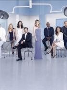 Grey's Anatomy - Die jungen Ärzte - (8. Staffel) - Grey's Anatomy: (v.l.n.r.) April (Sarah Drew), Mark (Eric Dane), Callie (Sara Ramirez), Alex (Justin Chambers), Arizona (Jessica Capshaw), Lexie (Chyler Leigh), Derek (Patrick Dempsey), Meredith (Ellen Pompeo), Richard (James Pickens, Jr.), Cristina (Sandra Oh), Owen (Kevin McKidd), Miranda (Chandra Wilson), Jackson (Jesse Williams) und Teddy (Kim Raver) ... © ABC Studios
