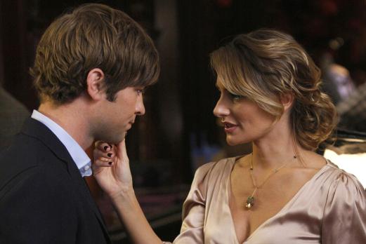 Gossip Girl - Nate (Chace Crawford, l.) überlegt seit geraumer Zeit, ob er seine Affäre mit Catherine (Mädchen Amick, r.) nicht beenden sollte. Doch diese hat ihn in der Hand ... © Warner Brothers