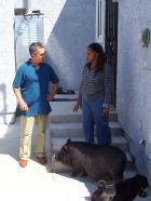 Der Hundeflüsterer - Die Psychologin Charlene (r.) ist Expertin auf dem Gebiet des menschlichen Verhaltens, doch ihr Hund Boo ist für sie ein Buch mit sieben Siegeln. Kann der Hundeflüsterer Cesar Millan (l.) weiterhelfen? © Rive Gauche Intern. Television