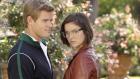90210 - Heute ist es soweit - Silver (Jessica Stroup, r.) lernt Teddys (Trevor Donovan, l.) Vater kennen... © TM &   CBS Studios Inc. All Rights Reserved
